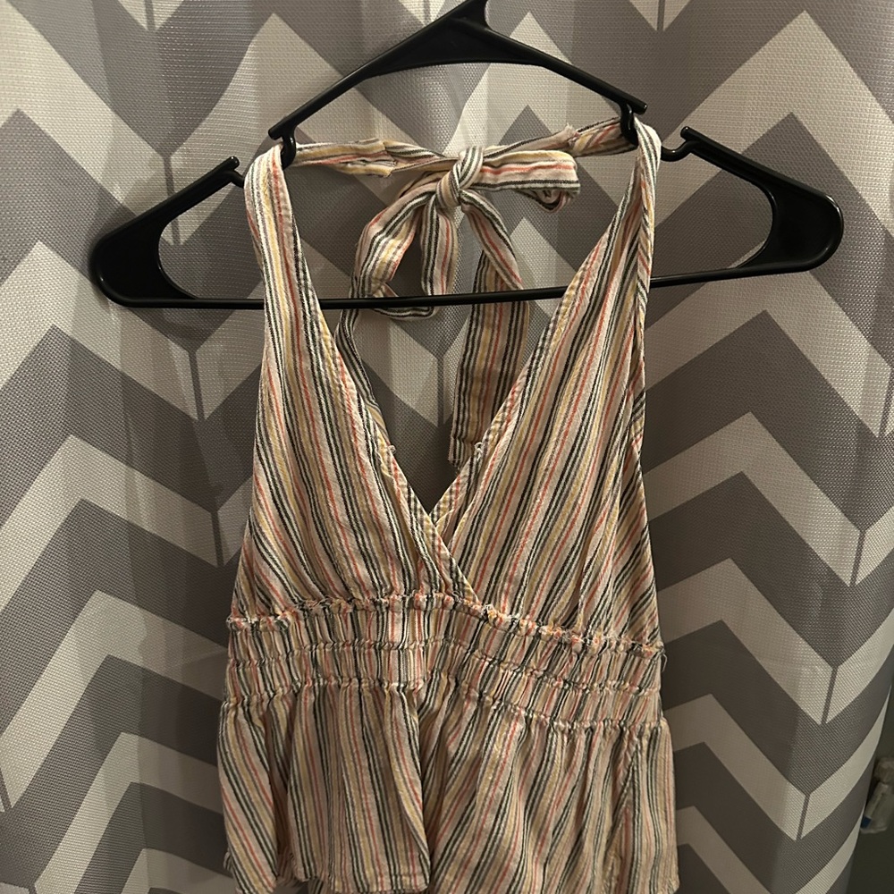 Striped Halter Top